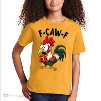 F-CAW-F Rooster Screaming Chicken Clucking Meme Kids T-Shirt thumb 2