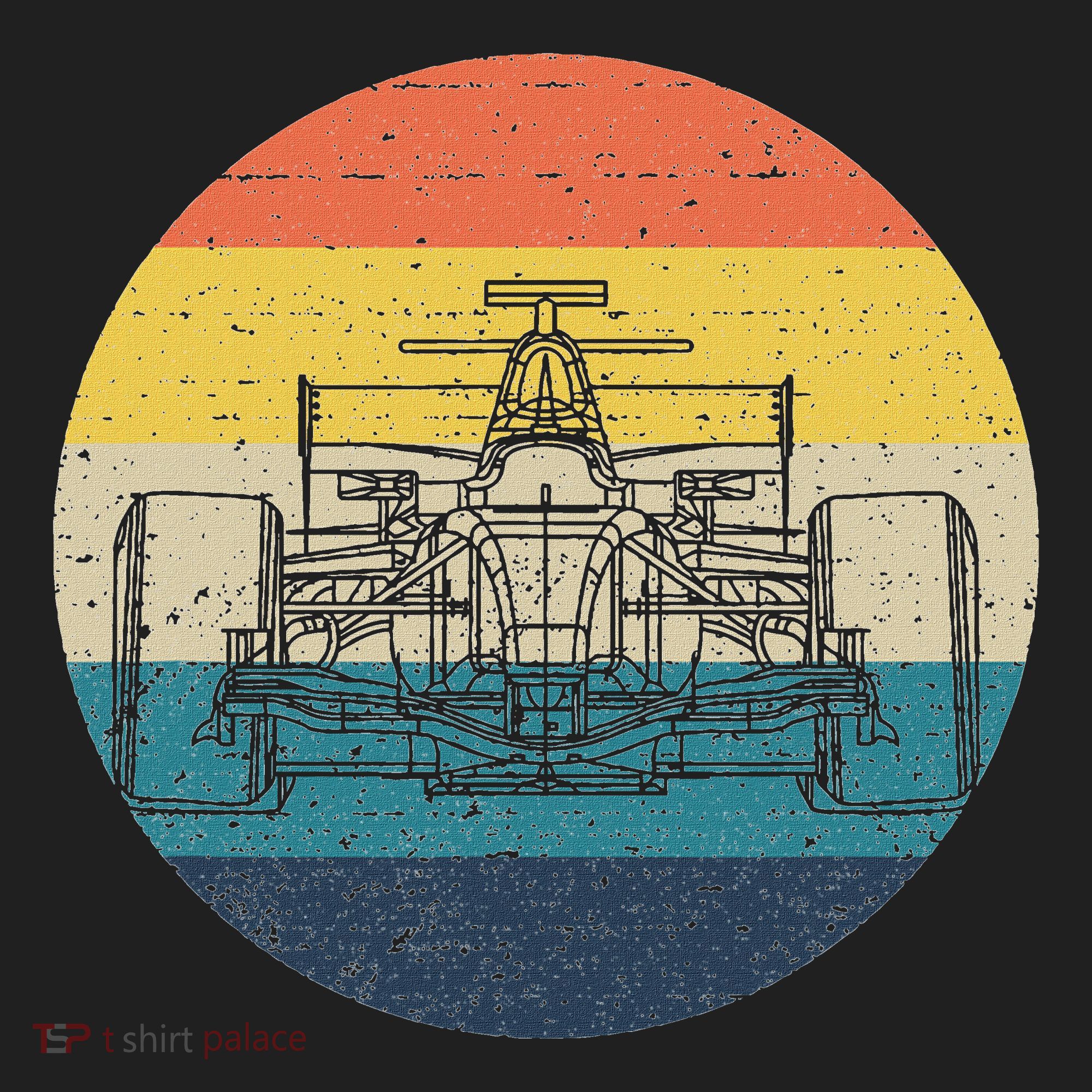 Formula Racecar Schematic Retro Formula Racecar Driver Women's Sweatshirt