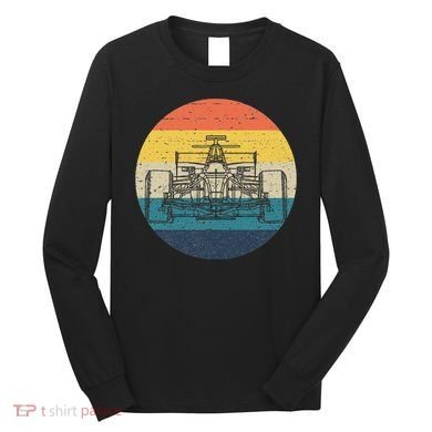 Formula Racecar Schematic Retro Formula Racecar Driver Long Sleeve Shirt