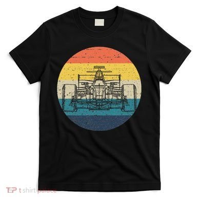 Formula Racecar Schematic Retro Formula Racecar Driver T-Shirt