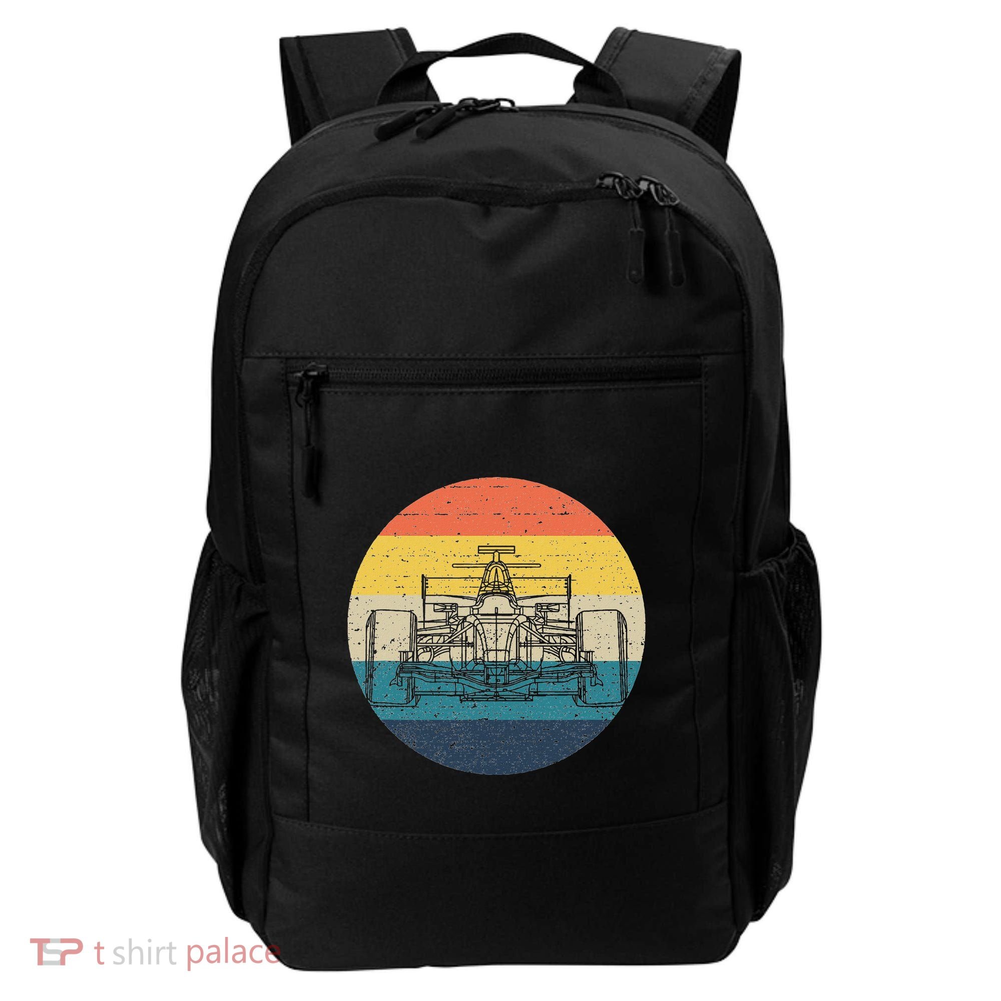 Formula Racecar Schematic Retro Formula Racecar Driver Backpack