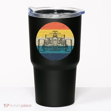 Formula Racecar Schematic Retro Formula Racecar Driver Tumbler