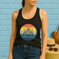 Formula Racecar Schematic Retro Formula Racecar Driver Women's Tank Top thumb 2