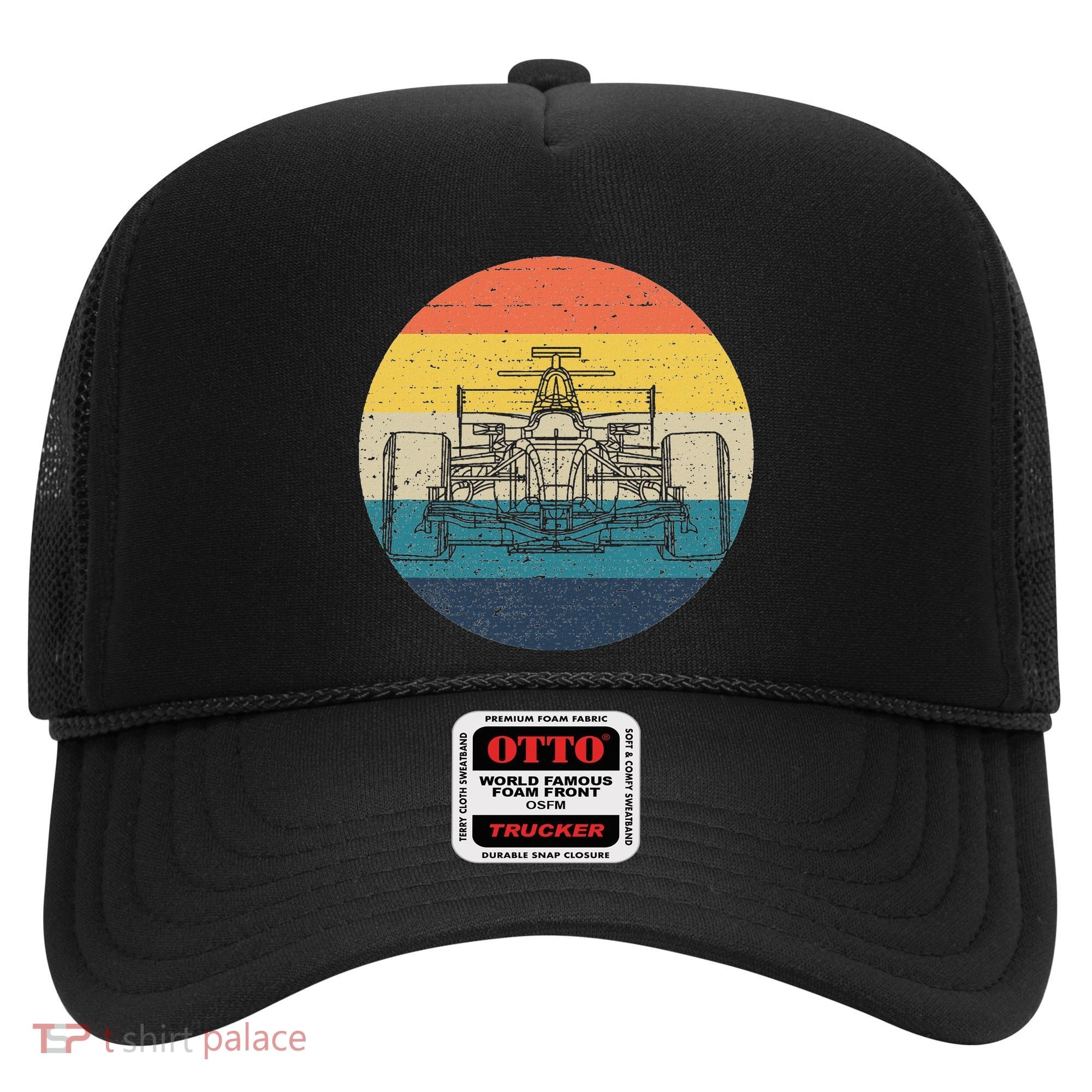Formula Racecar Schematic Retro Formula Racecar Driver Hat