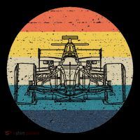 Formula Racecar Schematic Retro Formula Racecar Driver Toddler Hoodie thumb 2
