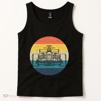 Formula Racecar Schematic Retro Formula Racecar Driver Tank Top thumb 2