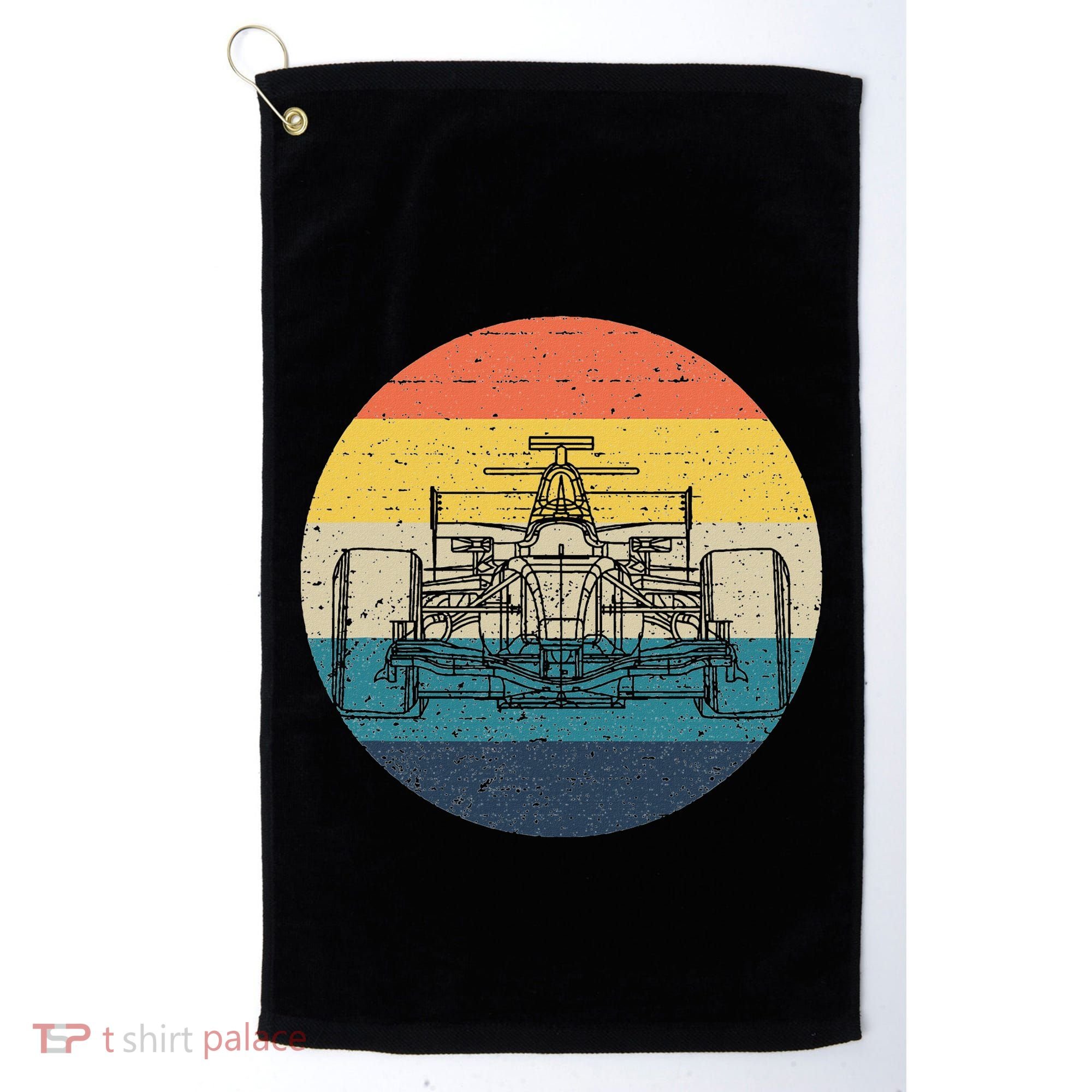 Formula Racecar Schematic Retro Formula Racecar Driver Golf Towel
