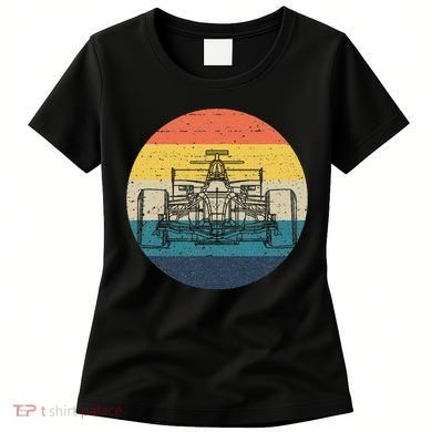 Formula Racecar Schematic Retro Formula Racecar Driver Women's T-Shirt