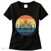 Formula Racecar Schematic Retro Formula Racecar Driver Women's T-Shirt thumb 0