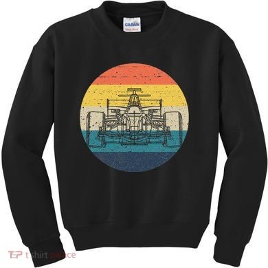 Formula Racecar Schematic Retro Formula Racecar Driver Kids Sweatshirt