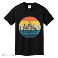 Formula Racecar Schematic Retro Formula Racecar Driver Kids T-Shirt thumb 0