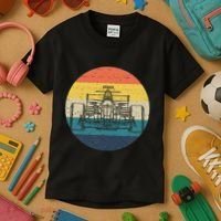 Formula Racecar Schematic Retro Formula Racecar Driver Kids T-Shirt thumb 3