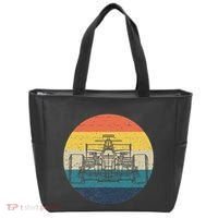 Formula Racecar Schematic Retro Formula Racecar Driver Tote Bag thumb 0
