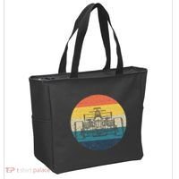 Formula Racecar Schematic Retro Formula Racecar Driver Tote Bag thumb 2