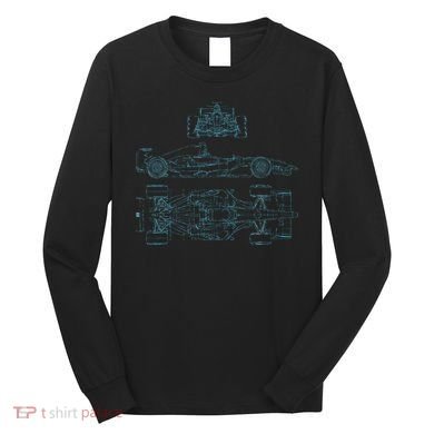 Formula Racecar Schematic Racing Formula Racecar Driver Long Sleeve Shirt
