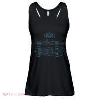 Formula Racecar Schematic Racing Formula Racecar Driver Ladies Essential Flowy Tank thumb 0