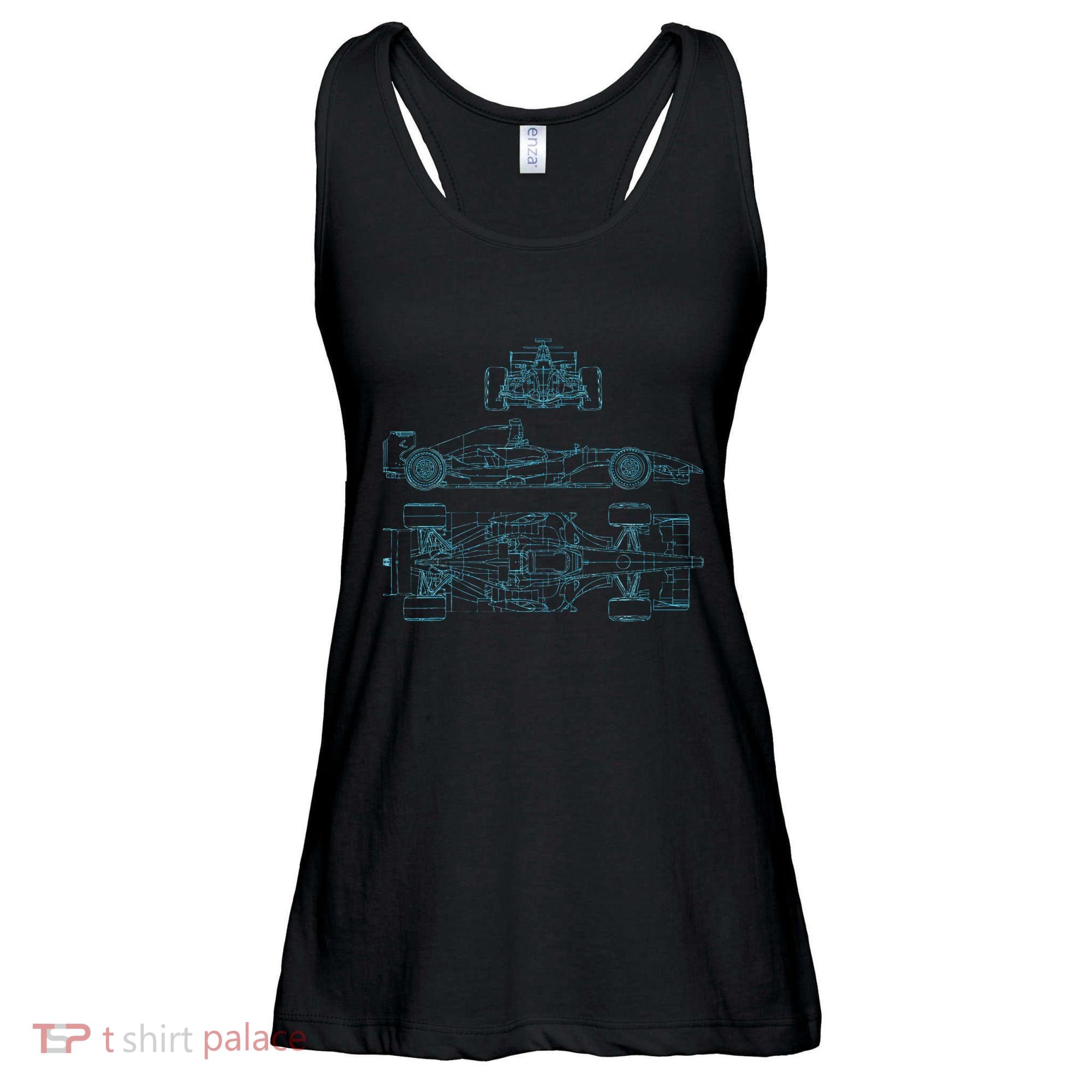Formula Racecar Schematic Racing Formula Racecar Driver Ladies Essential Flowy Tank