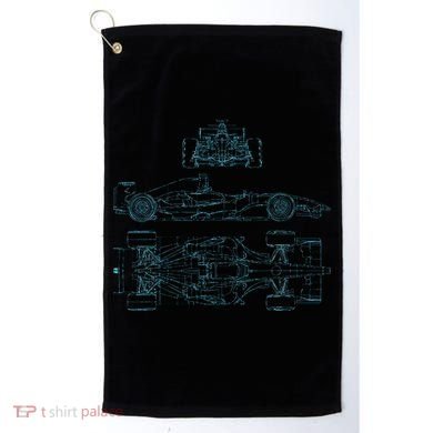 Formula Racecar Schematic Racing Formula Racecar Driver Golf Towel