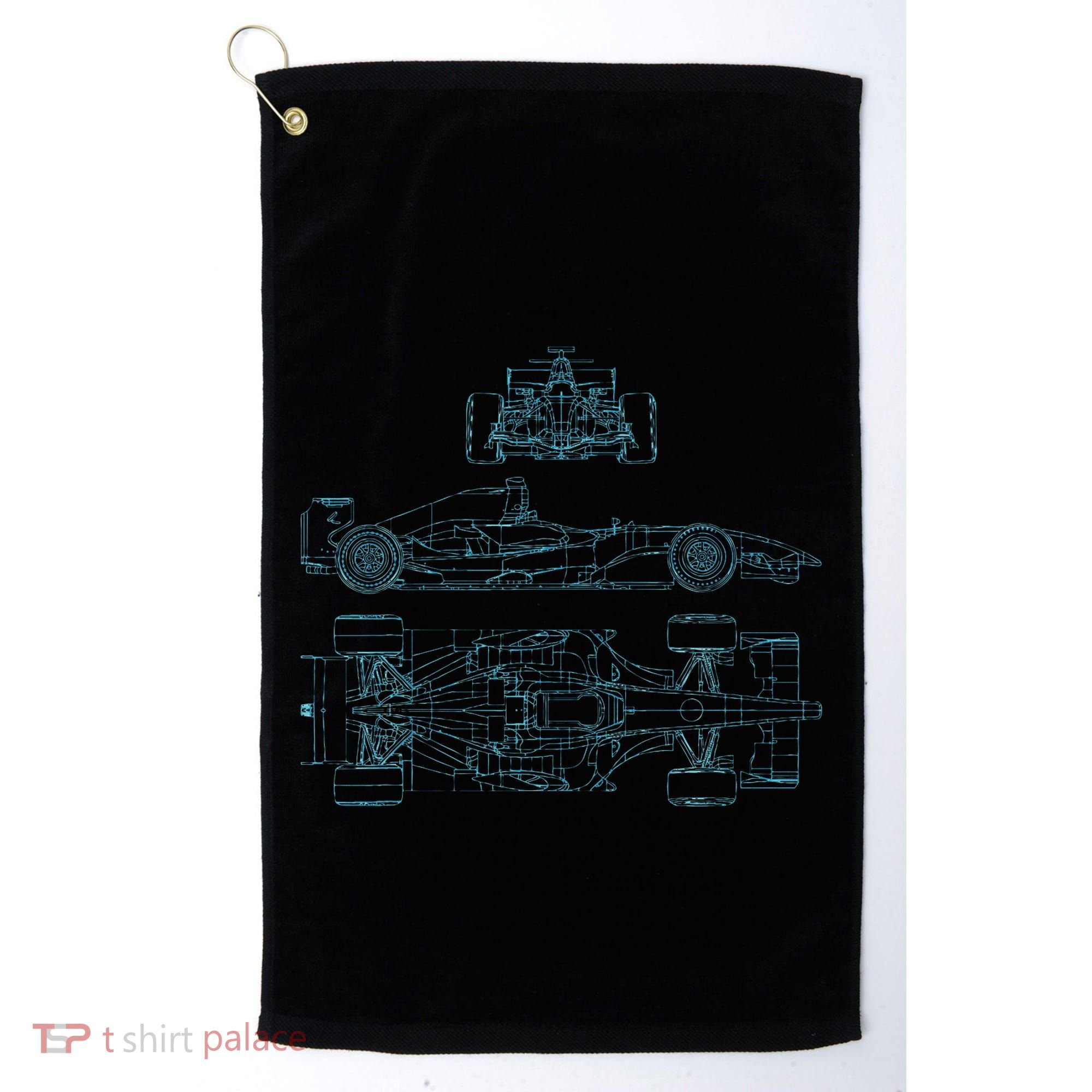 Formula Racecar Schematic Racing Formula Racecar Driver Golf Towel
