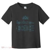 Formula Racecar Schematic Racing Formula Racecar Driver Toddler T-Shirt thumb 0