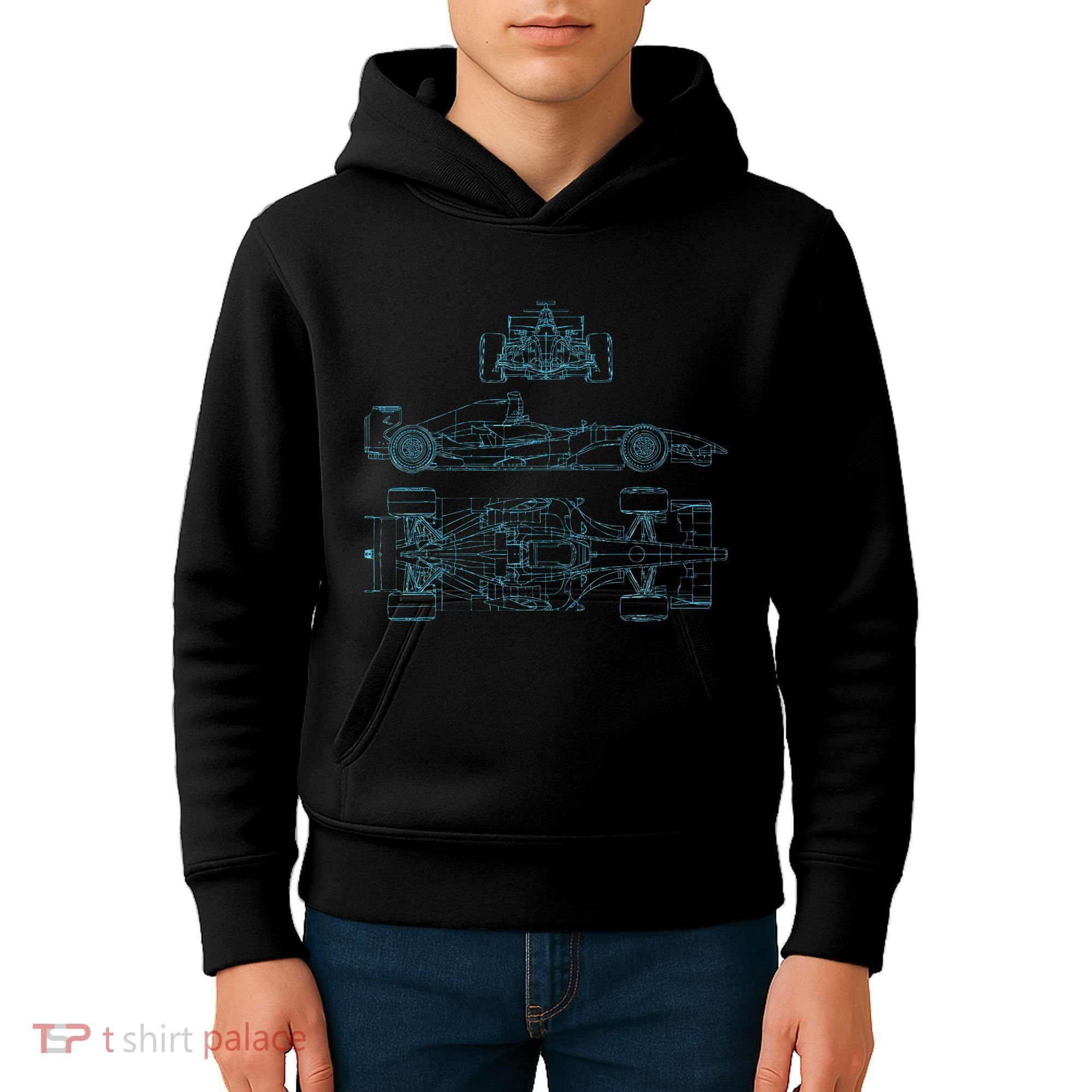 Formula Racecar Schematic Racing Formula Racecar Driver Kids Hoodie