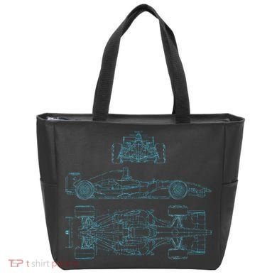 Formula Racecar Schematic Racing Formula Racecar Driver Tote Bag