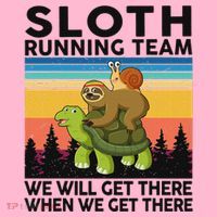 Funny Running Sloth Running Team Sloth Coaster thumb 2