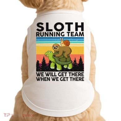 Funny Running Sloth Running Team Sloth Doggie Tank
