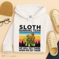 Funny Running Sloth Running Team Sloth Hoodie thumb 4