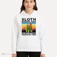 Funny Running Sloth Running Team Sloth Hoodie thumb 5