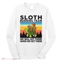 Funny Running Sloth Running Team Sloth Long Sleeve Shirt thumb 0