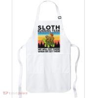 Funny Running Sloth Running Team Sloth Apron thumb 0