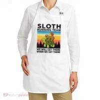 Funny Running Sloth Running Team Sloth Apron thumb 2