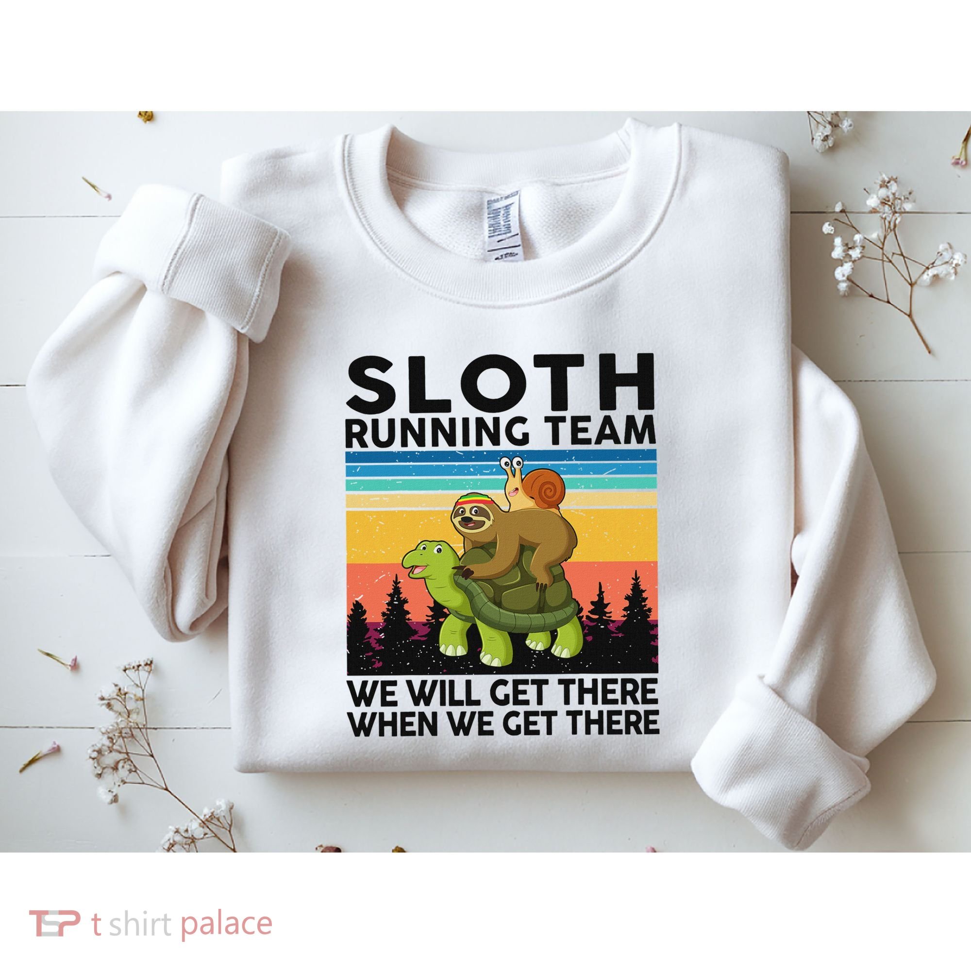 Funny Running Sloth Running Team Sloth Sweatshirt