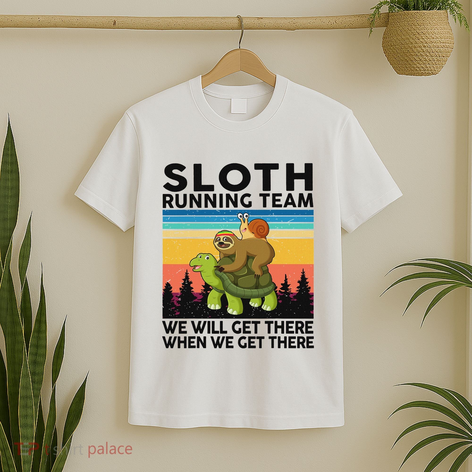 Funny Running Sloth Running Team Sloth T-Shirt