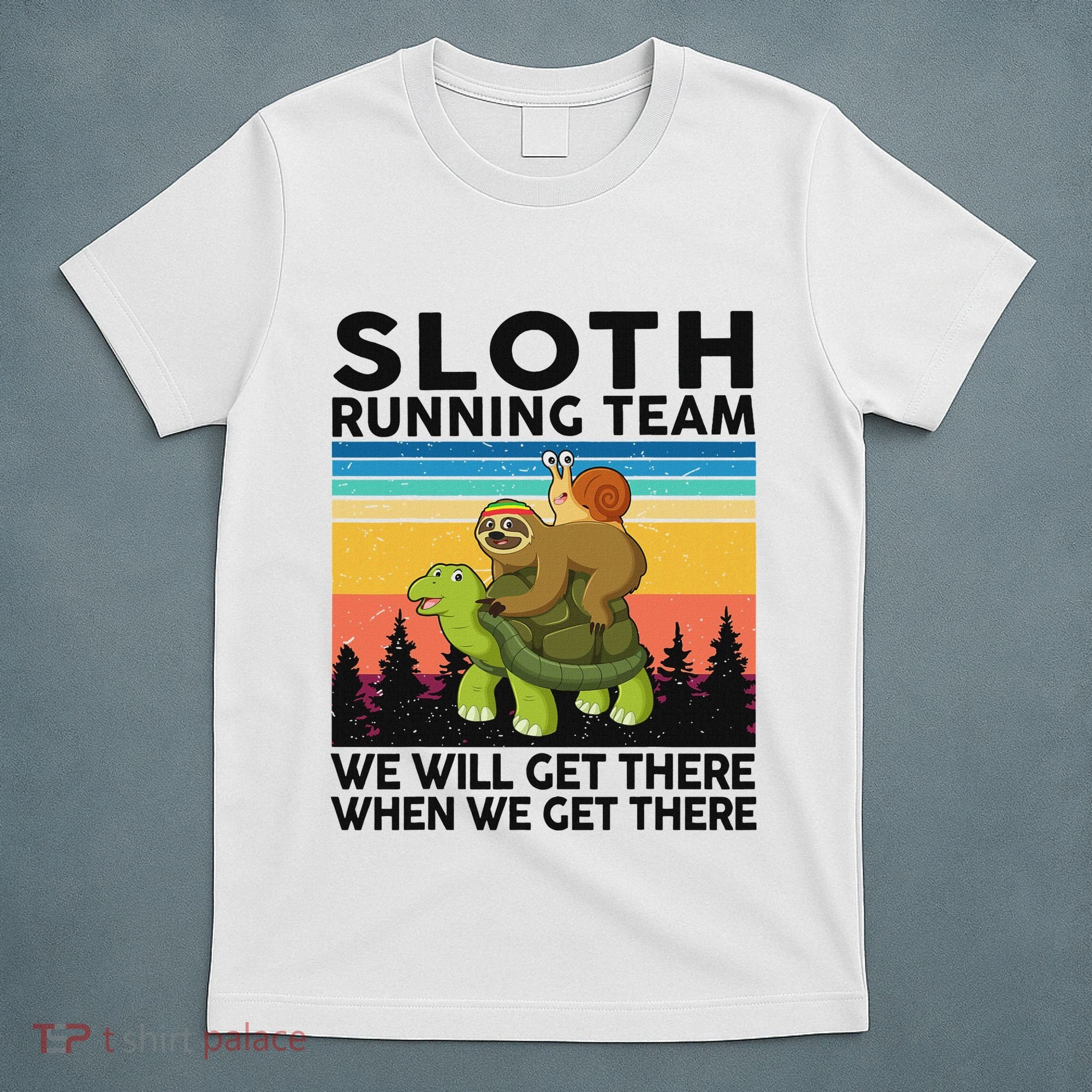 Funny Running Sloth Running Team Sloth T-Shirt