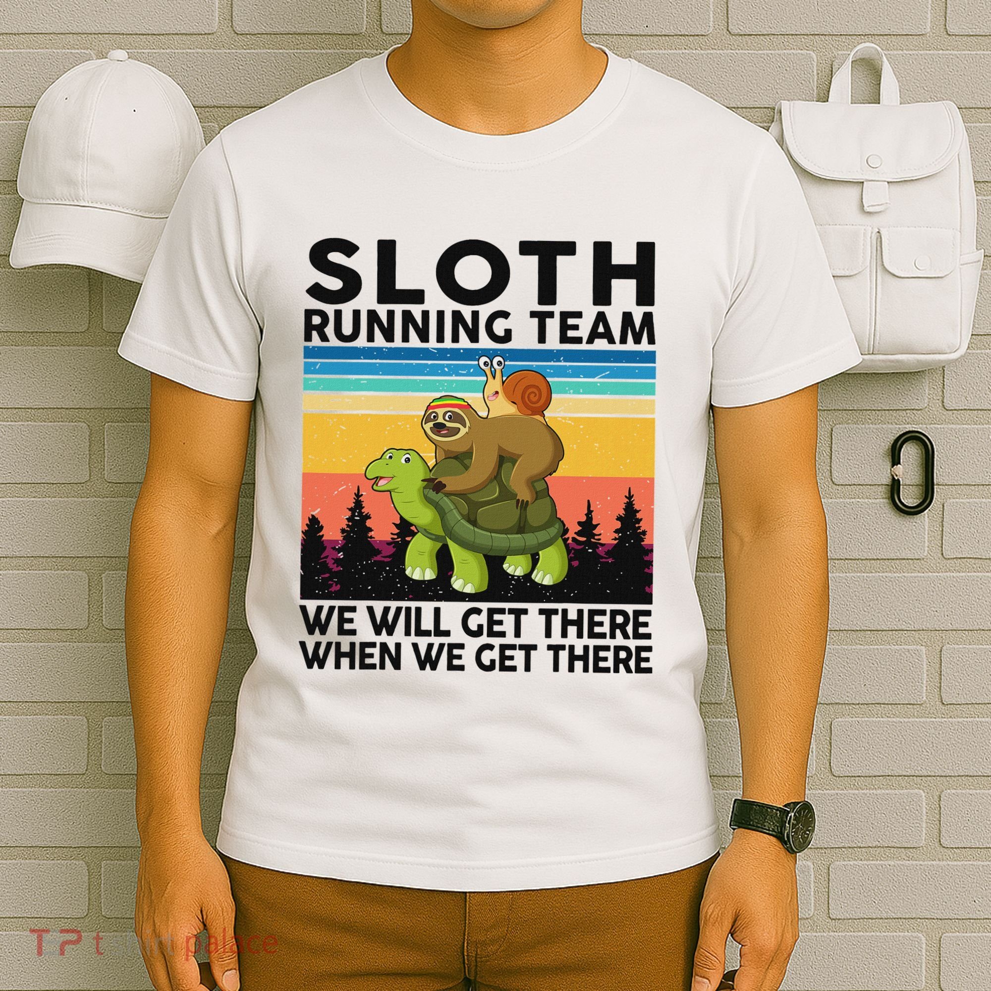 Funny Running Sloth Running Team Sloth T-Shirt