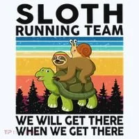 Funny Running Sloth Running Team Sloth Bucket Hat thumb 4