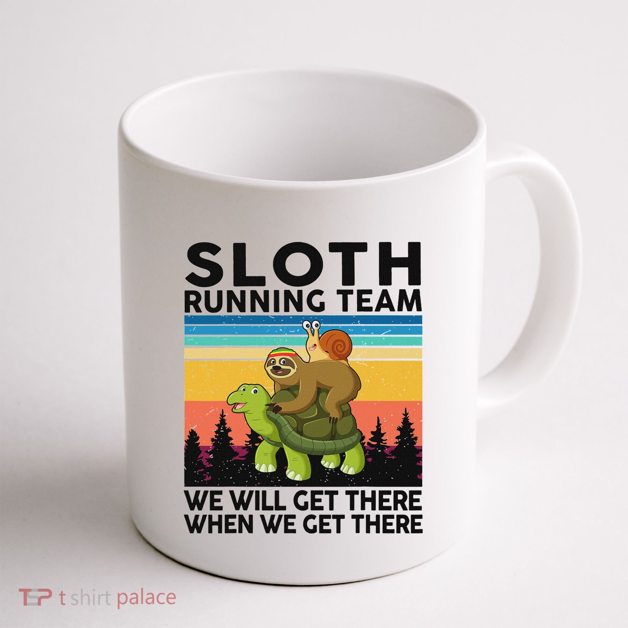Funny Running Sloth Running Team Sloth Coffee Mug