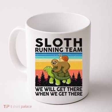 Funny Running Sloth Running Team Sloth Coffee Mug