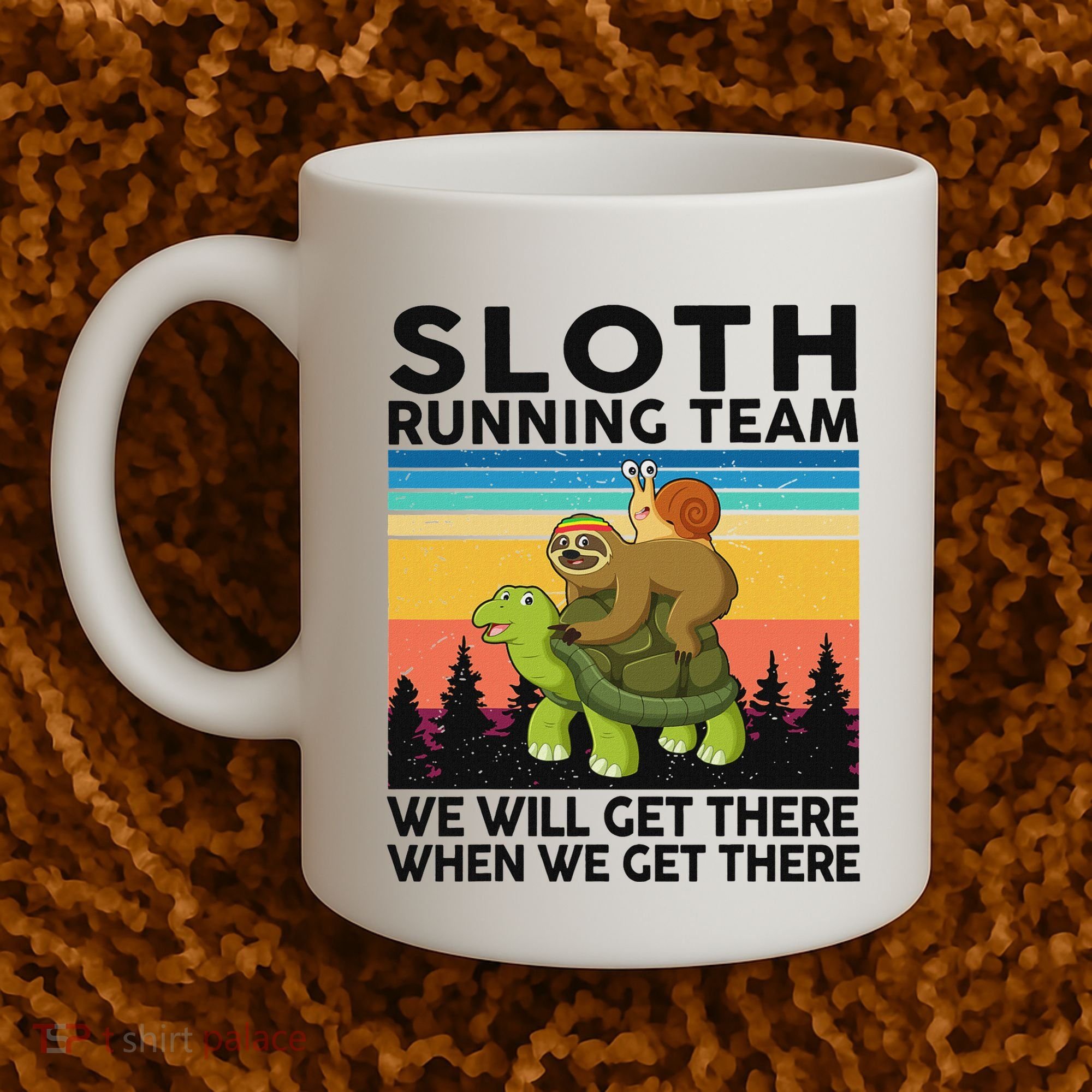 Funny Running Sloth Running Team Sloth Coffee Mug
