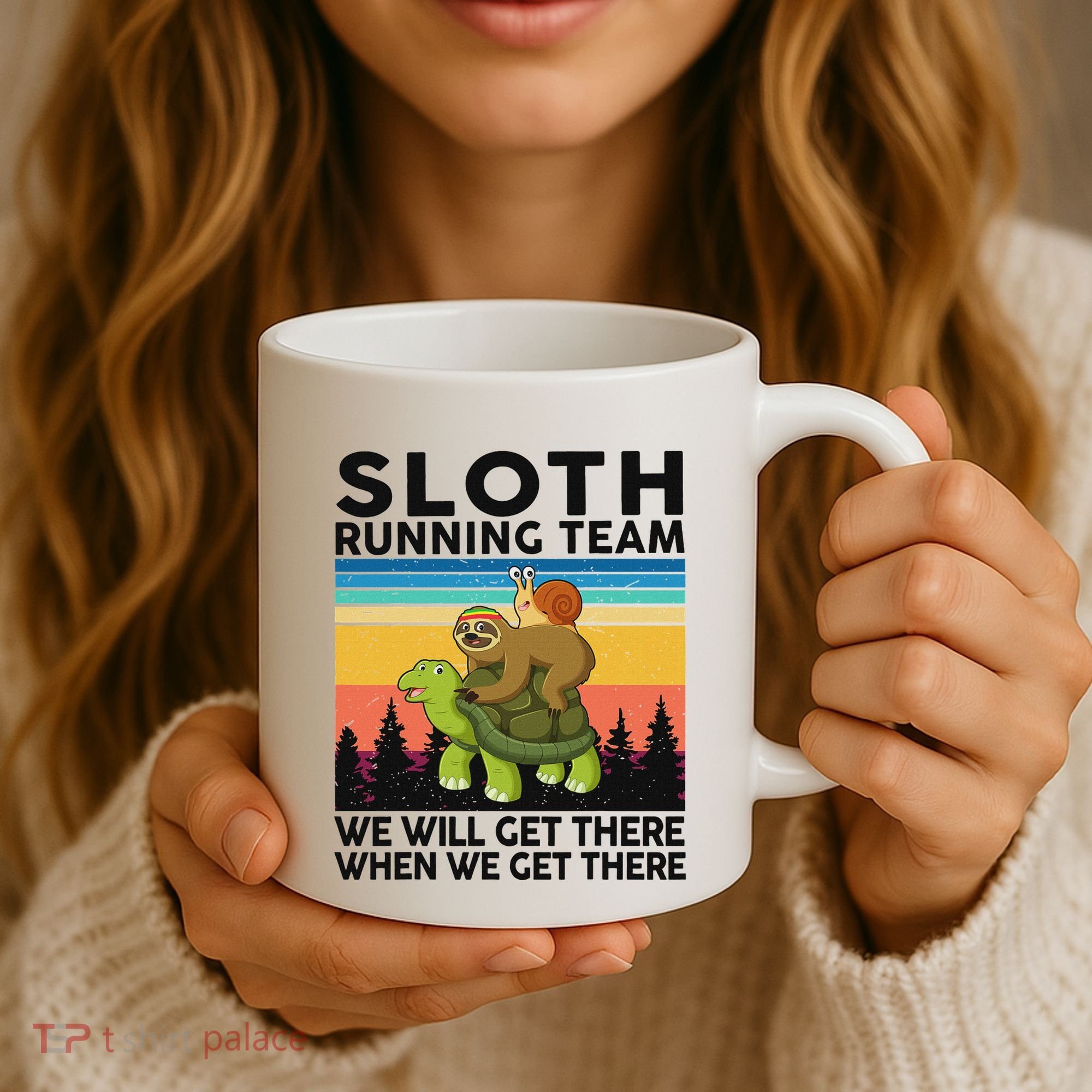 Funny Running Sloth Running Team Sloth Coffee Mug