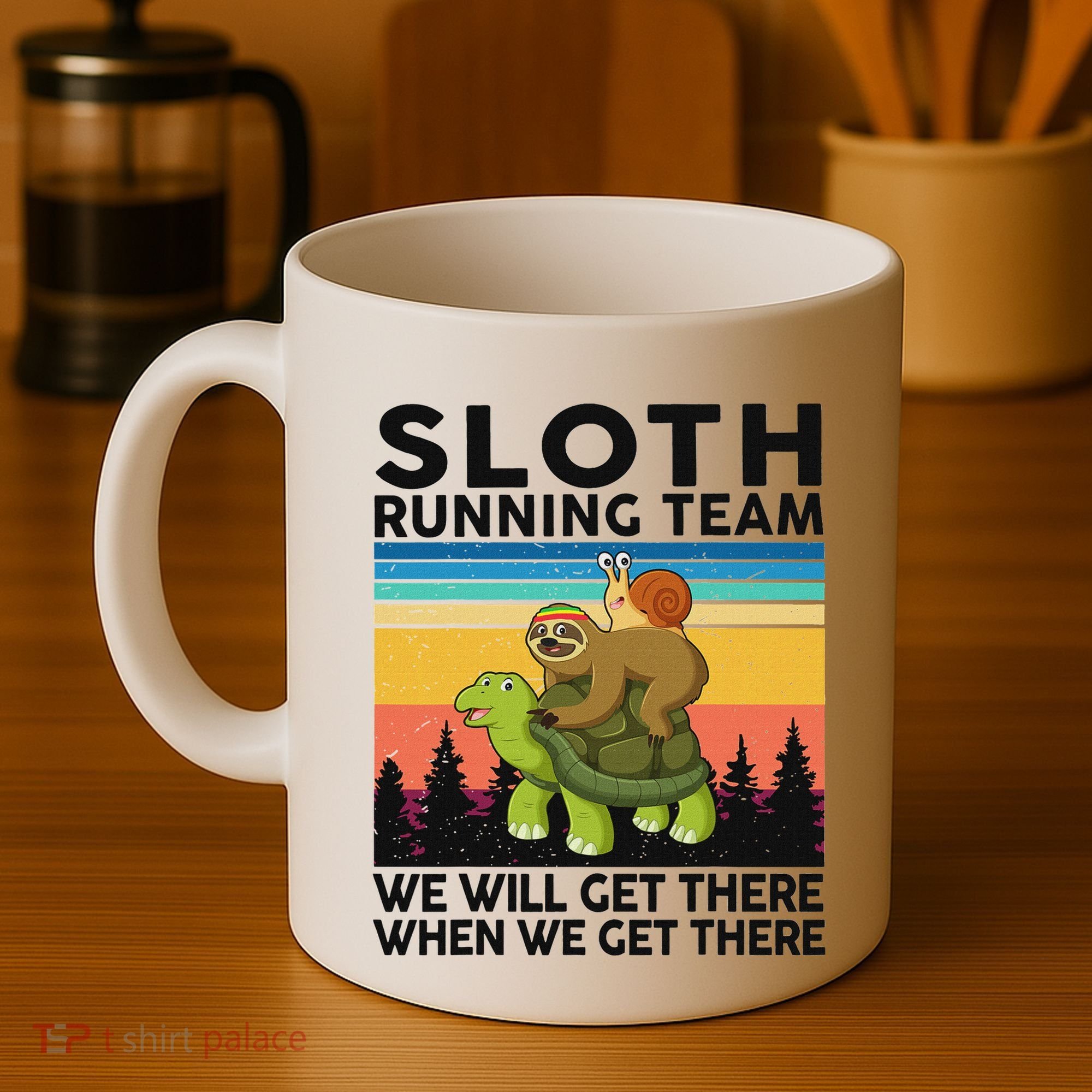 Funny Running Sloth Running Team Sloth Coffee Mug