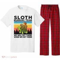Funny Running Sloth Running Team Sloth Pajama Set thumb 0