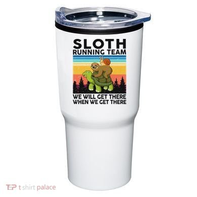 Funny Running Sloth Running Team Sloth Tumbler