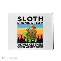 Funny Running Sloth Running Team Sloth Mousepad thumb 0
