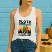 Funny Running Sloth Running Team Sloth Women's Tank Top thumb 2