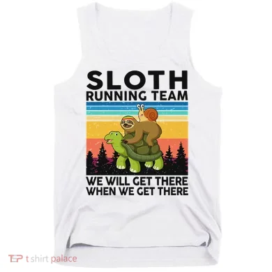 Funny Running Sloth Running Team Sloth Tank Top