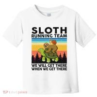 Funny Running Sloth Running Team Sloth Toddler T-Shirt thumb 0