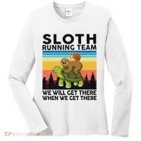 Funny Running Sloth Running Team Sloth Women's Long Sleeve Shirt thumb 0